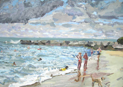 CAPE FLORIDA, 2010, Oil on metal, 91.4 × 121.9 cm / 36" × 48"